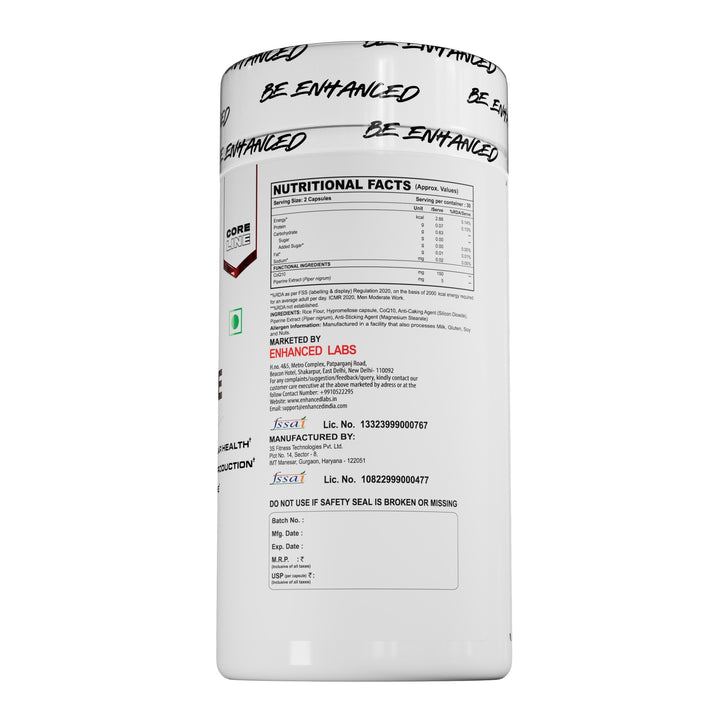 Enhanced CoQ10 Piperine