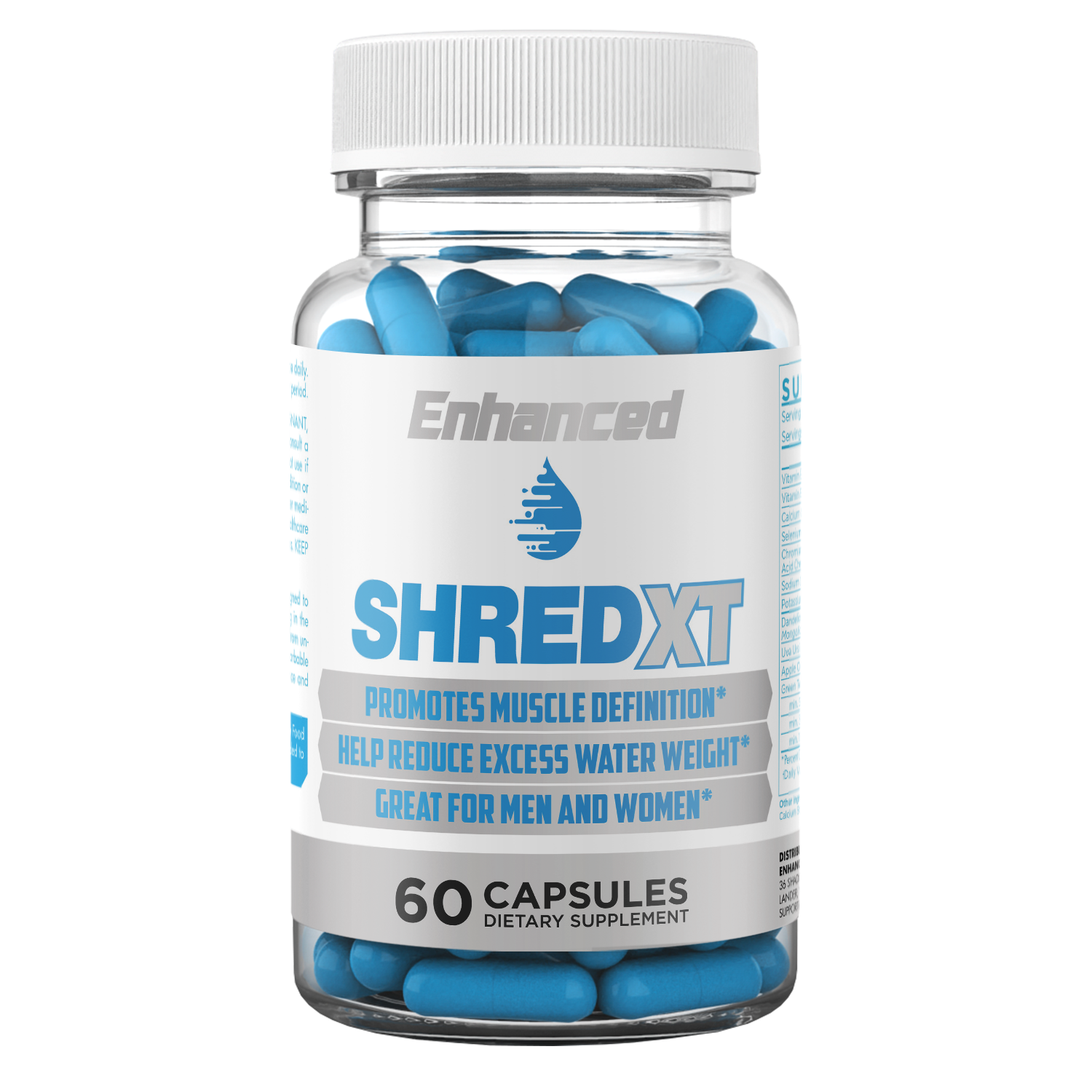Shred XT Natural Diuretic - 60 Caps – Enhanced Labs India